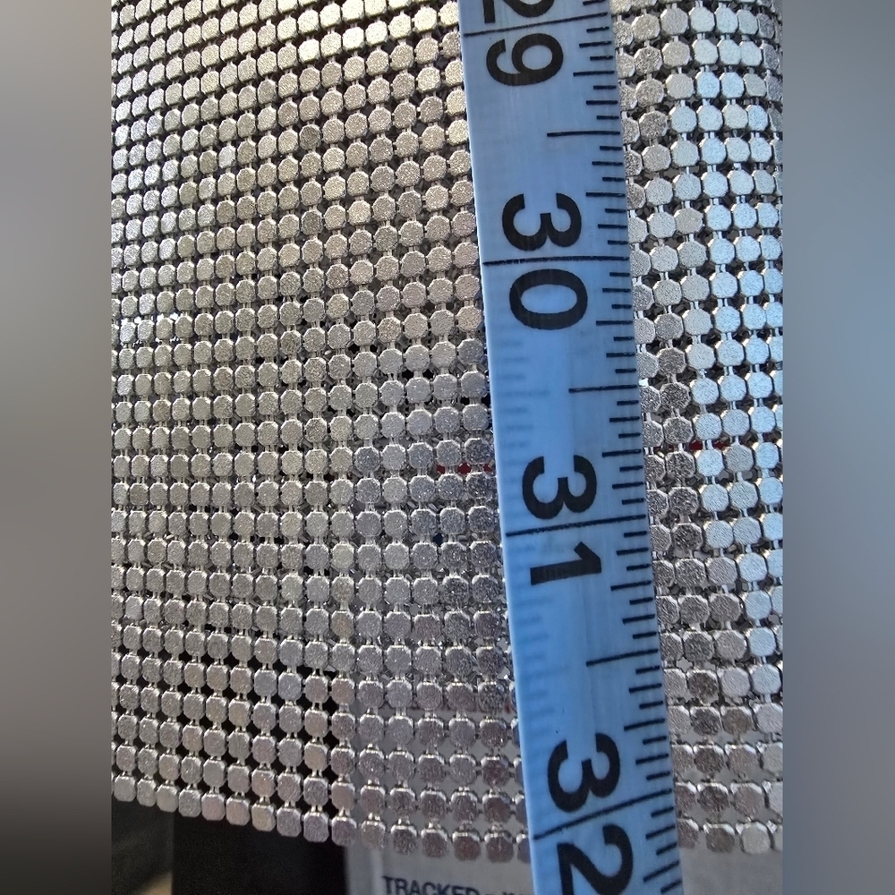 NBD Ginny Chainmail Mini Silver Dress XXS/S - Picture 9 of 9